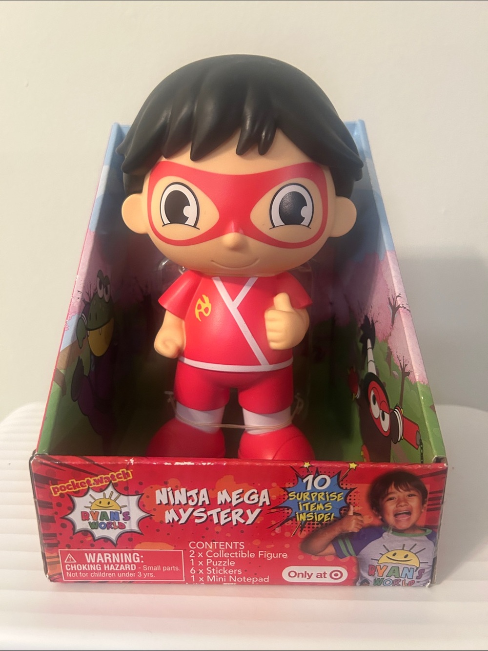 Ryan's World Mega Mystery Figure Ninja Ryan 10 Surprises Coin Bank Kids Toy NEW